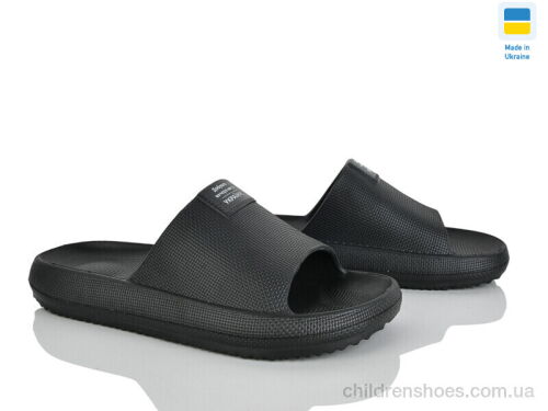 Шлепки E235 чорний Rai shoes / p. 40-45 / 8пар