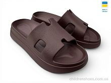 Шлепки Е145 шоколад Rai shoes / p. 37-40 / 8пар