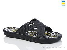 Шлепки N227 чорний Lot Shoes / p. 41-46 / 8пар