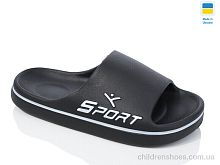 Шлепки N107T чорний Lot Shoes / p. 36-41 / 8пар