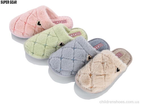 Тапки 7834 mix Super Gear / p. 36-41 / 12пар