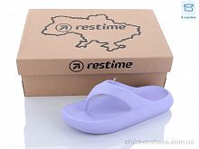 Шлепки женские Restime TWL22272 lavander Шлепки TWL22272 lavander Restime / p. 35-39 / 24пар
