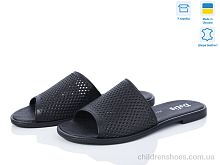Шлепки женские Delis 4142 ч.перф.ш. Шлепки 4142 ч.перф.ш. L.Shoes / p. 36-40 / 6пар