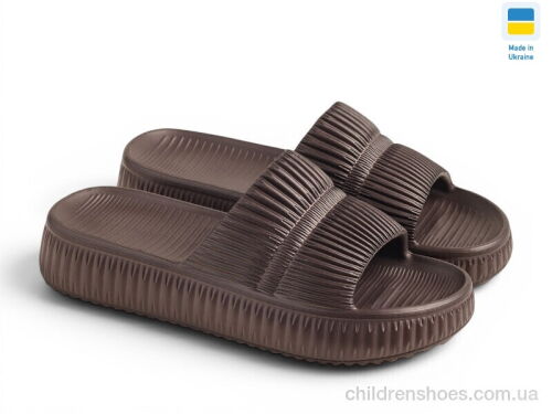 Шлепки ДС79 шоколад Rai shoes / p. 36-41 / 8пар