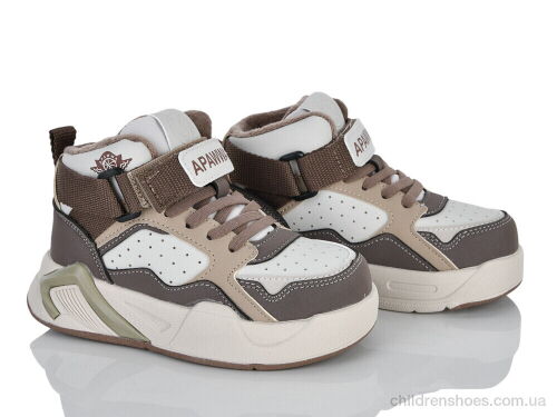 Кроссовки ABQ1982P-1 beige-coffee Clibee-ShoSho / p. 26-31 / 6пар