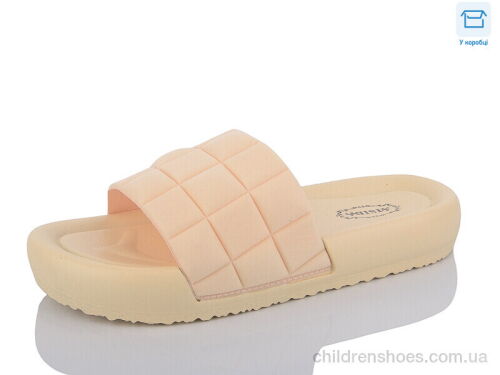 Шлепки X43 beige Hongquan / p. 36-41 / 8пар