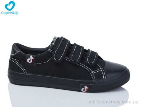Кеды 289-1 чорний Comfort-baby / p. 36-39 / 6пар