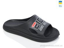 Шлепки N80 чорний Lot Shoes / p. 36-41 / 6пар