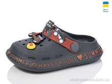 Кроксы N005 графіт Lot Shoes / p. 25-30 / 6пар