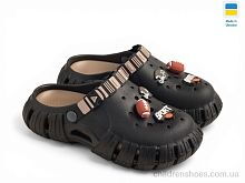 Кроксы DS770 чорно-бежевий Rai shoes / p. 36-40 / 6пар