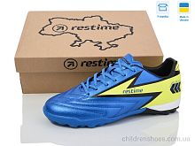 Футбольная обувь Restime DM024127-1 royal-lime Футбольная обувь DM024127-1 royal-lime Restime / p. 41-45 / 8пар