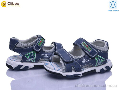 Сандалии Z624 l.blue-green Clibee / p. 26-30 / 3пар