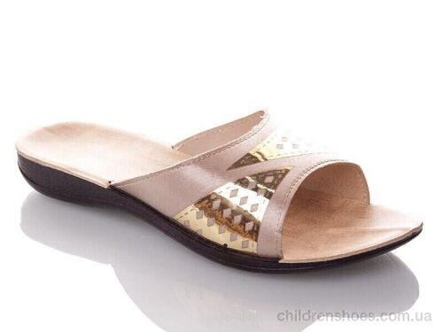 Шлепки W26-7149 beige DeMur / p. 36-40 / 6пар