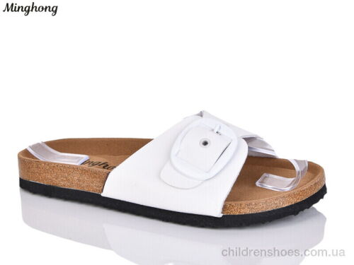 Шлепки 2501 white Minghong / p. 36-41 / 8пар