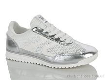 Кроссовки 2028-1 white-silver Violeta / p. 36-41 / 8пар