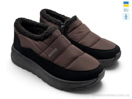Дутики 6102 коричневий Rai shoes / p. 37-41 / 6пар