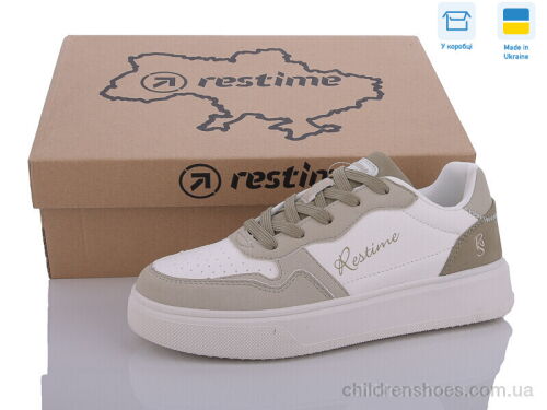 Кроссовки FWB24078 white-olive Restime / p. 36-41 / 8пар