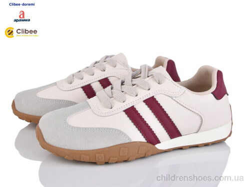 Кроссовки DB3500-1 beige-red Clibee-Doremi / p. 35-40 / 8пар