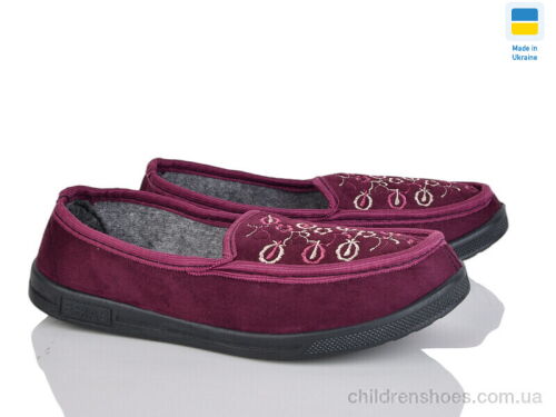 Тапки Бабушка бордо Lot Shoes / p. 36-41 / 7пар