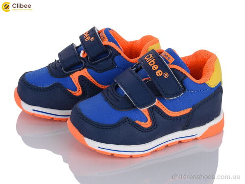 Кроссовки F655 d.blue-orange Clibee / p. 19-24 / 6пар