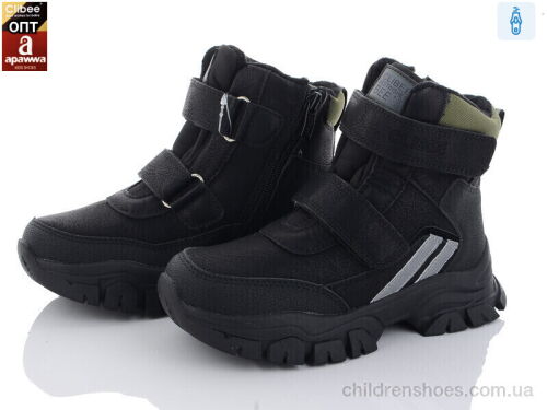 Ботинки HC383 black-army-green Clibee / p. 32-37 / 6пар