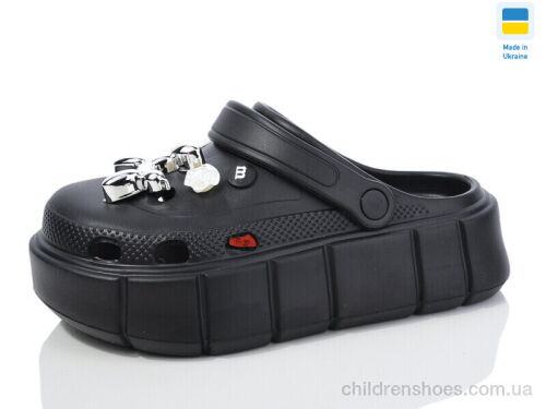 Кроксы 152-2-6 чорний Lot Shoes / p. 36-40 / 6пар