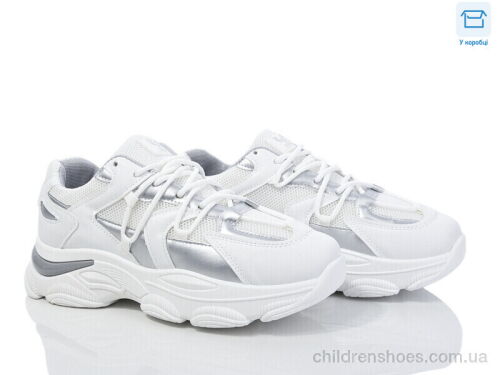 Кроссовки M1 white-silver Синдикат взуття / p. 37-41 / 8пар