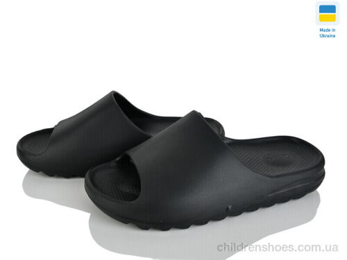 Шлепки ПЖ44 чорний Rai shoes / p. 37-40 / 4пар