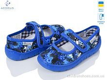 Тапки Школа синий Acorus / p. 28-31 / 6пар