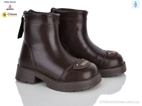 Ботинки ABC101B brown єврозима Clibee-Doremi / p. 25-30 / 8пар
