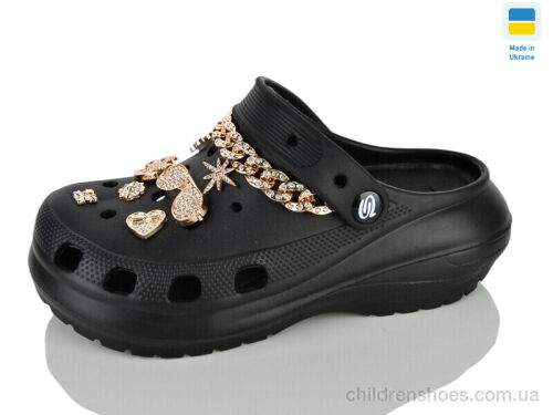 Кроксы 1410-2-8 чорний Lot Shoes / p. 36-40 / 6пар