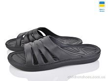 Шлепки 222-12 чорний Alex / p. 40-45 / 8пар