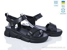 Босоножки 4075-6 чорний A.N.I.One / p. 36-40 / 6пар