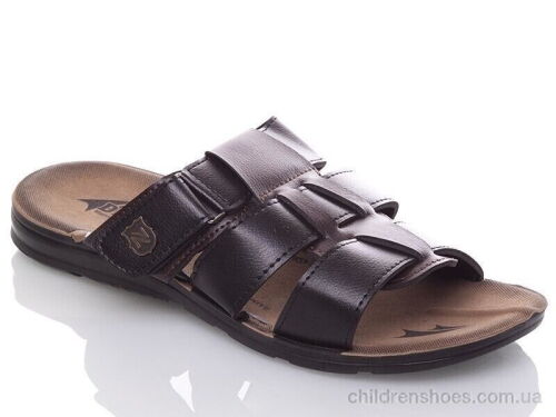 Шлепки M6850 black-brown DeMur / p. 40-45 / 6пар