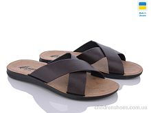 Шлепки 2024-005-1 коричневий батал DeMur / p. 43-47 / 6пар