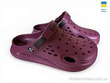 Кроксы 517-08 бордо Rai shoes / p. 37-40 / 8пар