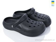 Кроксы 12345 чорний Alex / p. 36-41 / 8пар