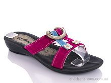 Шлепки K26-1512 fuchsia (30-35) DeMur / p. 30-35 / 6пар