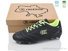 Футбольная обувь Restime DM024412-2 black-lime Футбольная обувь DM024412-2 black-lime Restime / p. 41-45 / 8пар