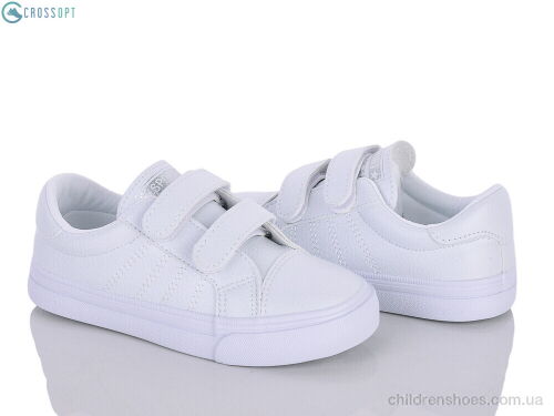 Кроссовки 555-2 white CROSSOPT / p. 28-33 / 6пар