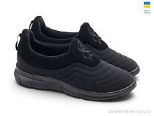 Слипоны UA2501 чорний Rai shoes / p. 37-41 / 8пар