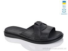 Шлепки 302-1 чорний перф. Sali / p. 36-40 / 6пар