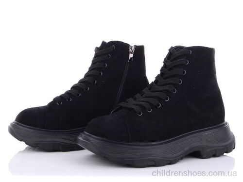 Ботинки 166-47 black-2 Violeta / p. 36-41 / 8пар