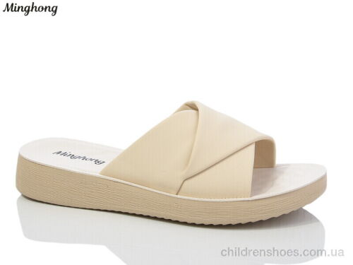 Шлепки 7719-39 beige Minghong / p. 37-42 / 8пар