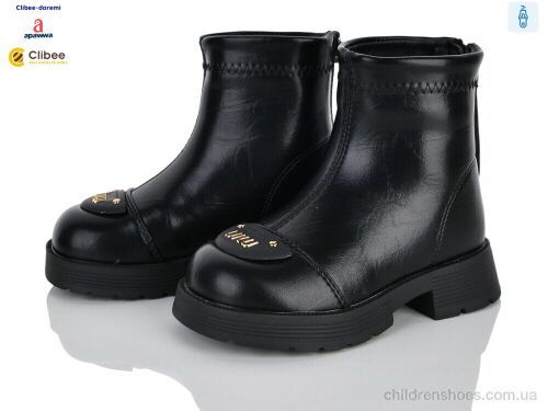 Ботинки ABC101B black єврозима Clibee-Doremi / p. 25-30 / 8пар