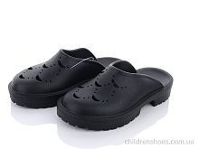 Шлепки W409-1 black Violeta / p. 36-41 / 8пар