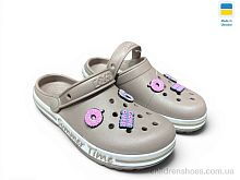 Кроксы 328 бежевий Rai shoes / p. 33-36 / 8пар
