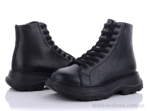 Ботинки 166-47 black-1 Violeta / p. 36-41 / 8пар