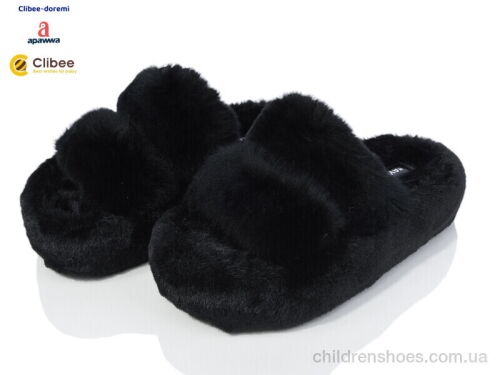Тапки N68-2 black Clibee-Doremi / p. 35-40 / 6пар