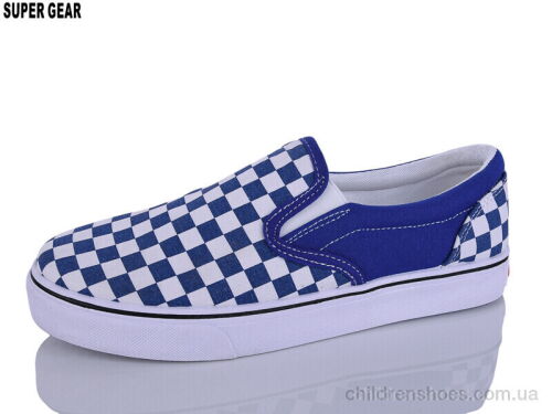 Слипоны 002F blue Super Gear / p. 35-40 / 12пар